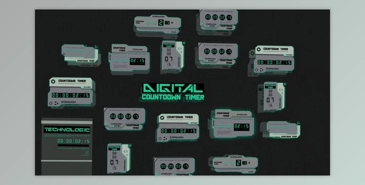 Download Digital Countdown (Videohive 45345723) - AE Project
