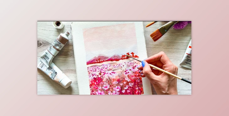 Download Wildflower Wonderland: A Gouache Painting Adventure