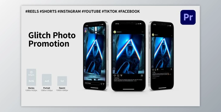 Download Glitch Photo Promo | Reels / Shorts / Tik Tok | Premiere Pro (Videohive 43428171)