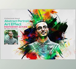 Download Abstract Portrait Art Photo Effect Creativemarket - 10364897