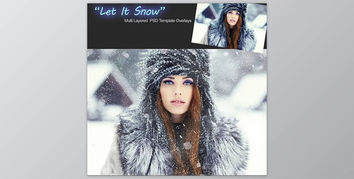 Download Portrait Pizzaz: Let it Snow Overlays