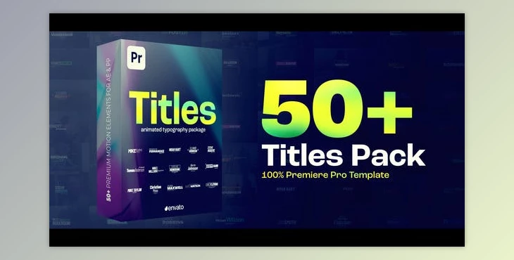 Download Titles Pack – Premiere Pro (Videohive 45387183) - PR Project