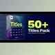Download Titles Pack – Premiere Pro (Videohive 45387183) - PR Project