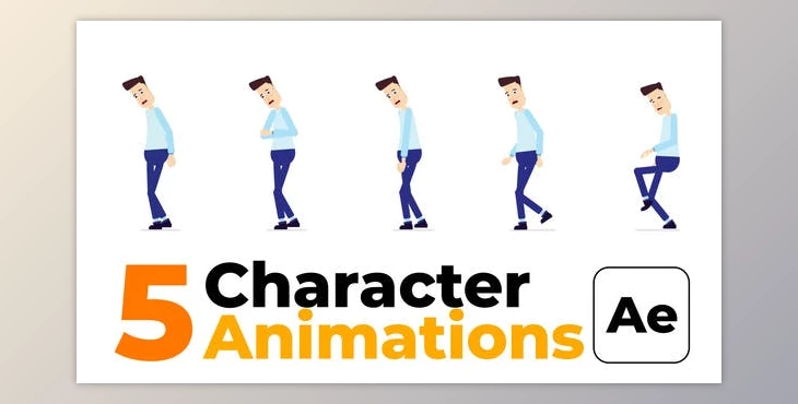 Download Character Animation – Sad Walk (Videohive 45403520) - AE Project