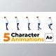 Download Character Animation – Sad Walk (Videohive 45403520) - AE Project