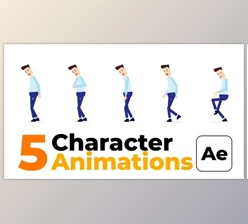 Download Character Animation – Sad Walk (Videohive 45403520) - AE Project
