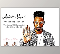 Download Artistic Vexel Photoshop Action Creativemarket - 16091239