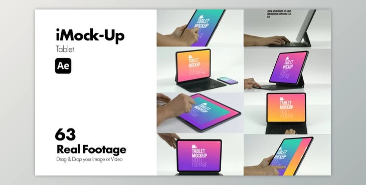 Download iMock-Up Tablet for After Effects (Videohive 44762408) - AE Project