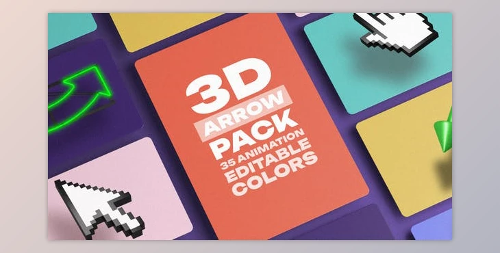 Download 3D Arrow Pack (Videohive 45423598) - AE Project