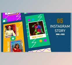 Download Funky Style Instagram Story Frames After Effects Template (Videohive 45086719) - AE Project