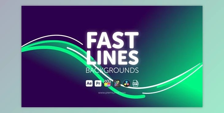Download Fast Lines Backgrounds (Videohive 45532111) - AE Project