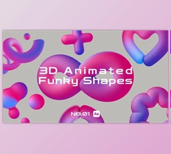 Download 3D Animated Funky Shapes (Videohive 45434137) - AE Project