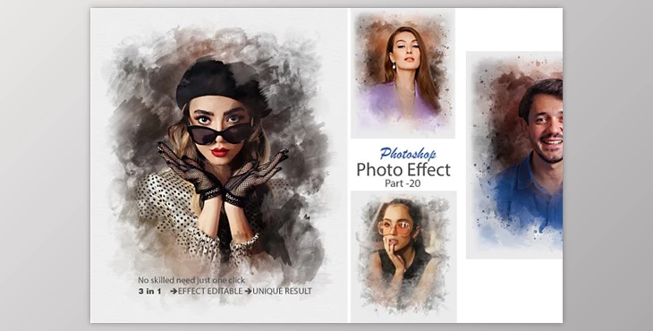 Download Realistic Painting Photo Effect Creativemarket - 10998873