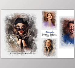 Download Realistic Painting Photo Effect Creativemarket - 10998873