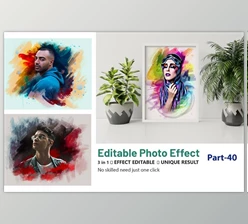 Download Editable Realistic Painting Effect Creativemarket - 12177195