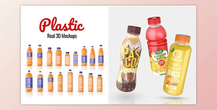 Download Plastic Bottles Real 3D Mockups (Videohive 45524583) - AE Project
