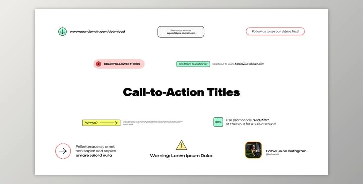 Download Call-to-Action Titles (Videohive 44963047) - AE Project