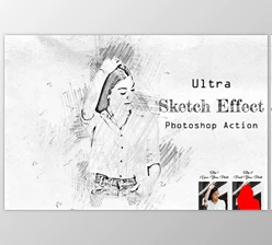 Download Ultra Sketch Effect Photoshop Action Creativemarket - 16488416