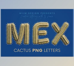 Download Cactus 3D Lettering