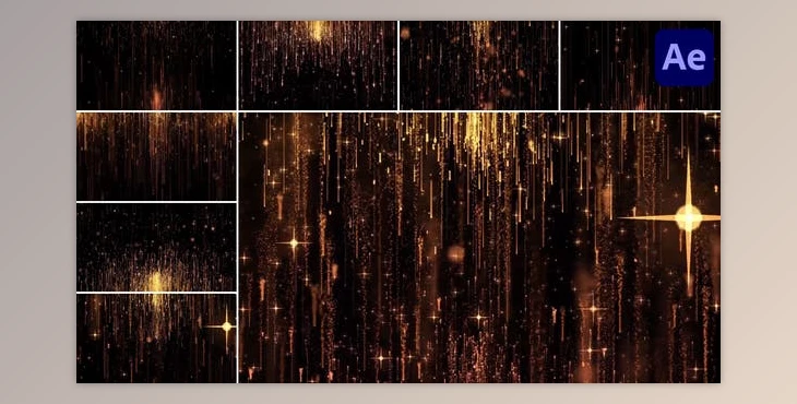 Download Gold Backgrounds for After Effects (Videohive 45527166) - AE Project