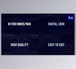 Download HiTech Waves Pack for After Effects (Videohive 45543625) - AE Project