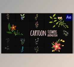 Download Cartoon Flowers Animations for After Effects (Videohive 45587706) - AE Project