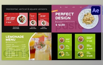 Download Restaurant Food (Social <span class='badge badge-warning'>Media</span>) for After Effects (Videohive 45651038) - AE Project