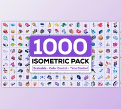 Download 1000+ Isometric Icons Pack (Videohive 45069763) - AE Project