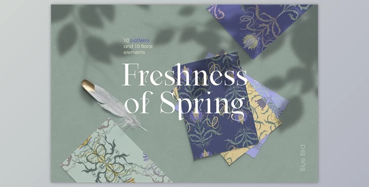 Download Freshness of Spring – Floral Patterns Collection