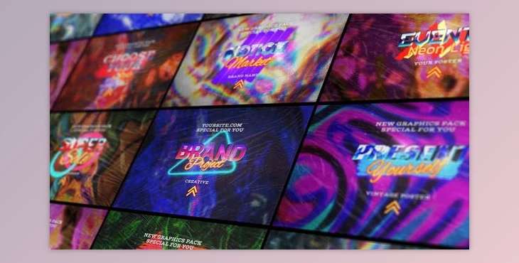 Download Retro Style Posters (Videohive 45291974) - AE Project