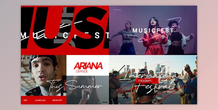 Download Music Typography Slideshow (Videohive 45638407) - AE Project