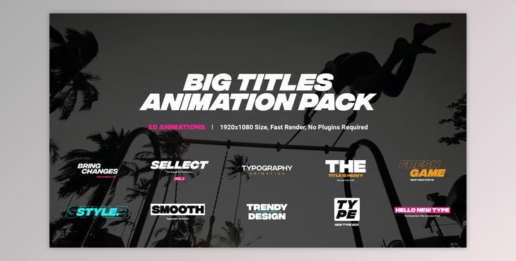 Download Titles Animation Pack (Videohive 45650556) - AE Project
