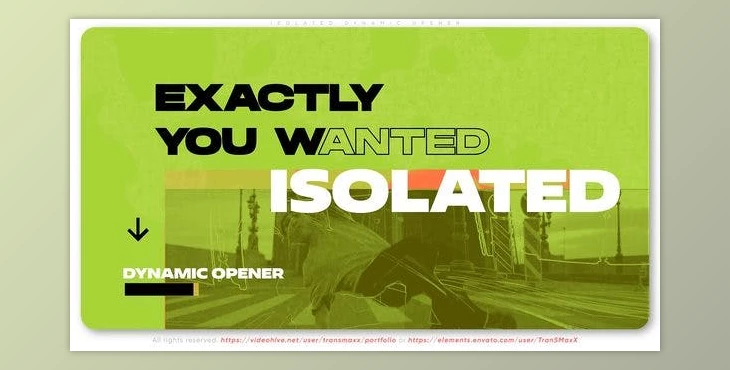 Download Isolated Dynamic Opener (Videohive 45706210) - AE Project