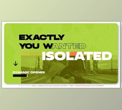 Download Isolated Dynamic Opener (Videohive 45706210) - AE Project