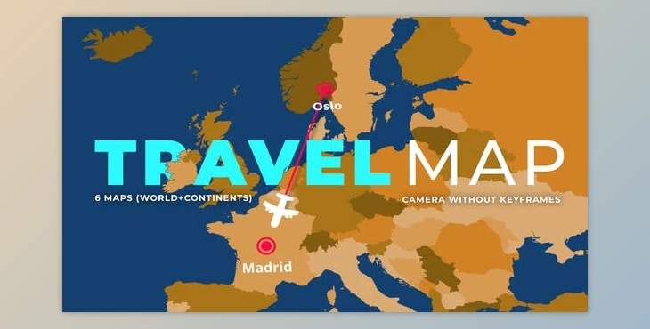 Download 3D Travel Map (Videohive 45635158)