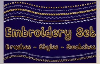 Download Creative Market – Embroidery <span class='badge badge-warning'>Set</span> for Photoshop