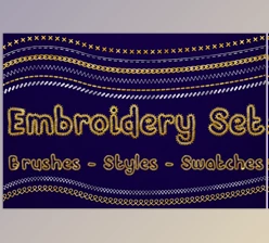 Download Creative Market – Embroidery Set for Photoshop