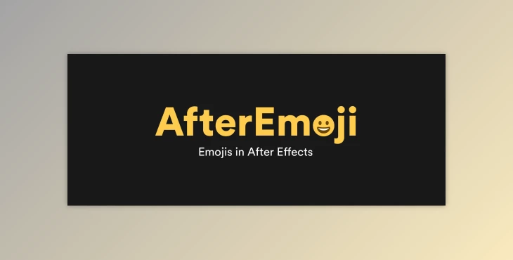 Download Aescripts AfterEmoji v1.0 (Win, Mac)