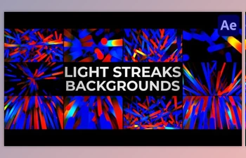 Download <span class='badge badge-warning'>Light</span> Streaks Backgrounds for After Effects (Videohive 45856449) - AE Project