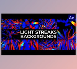 Download Light Streaks Backgrounds for After Effects (Videohive 45856449) - AE Project
