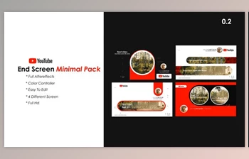 Download Youtube End Screen Pack <span class='badge badge-warning'>2</span> (Videohive 45846731) - AE Project