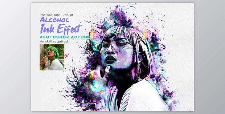 Download Alcohol Ink Photo Effect Creativemarket - 10319103