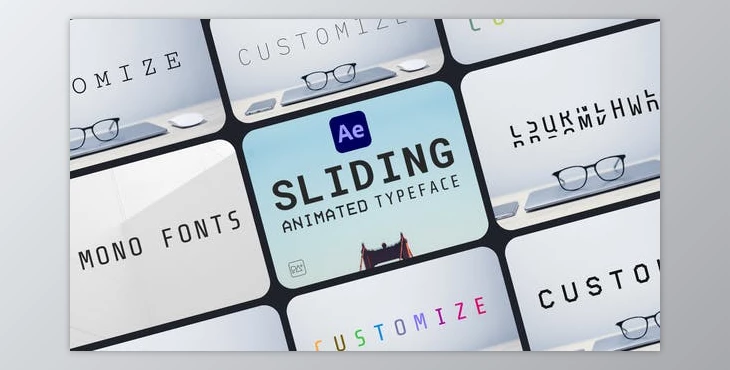 Download Sliding Animated Typeface For After Effects (Videohive 45775934) - AE Project
