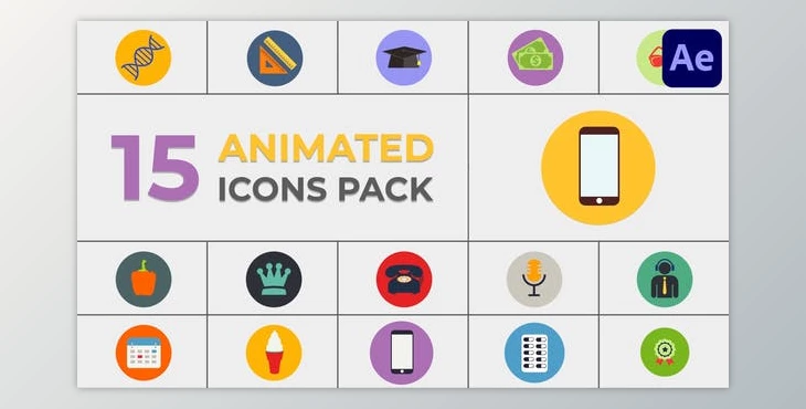 Download Icons Pack for After Effects (Videohive 45731326) - AE Project