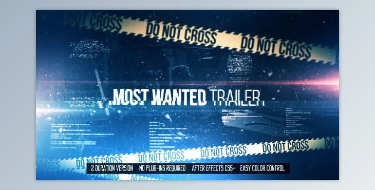 Download Most Wanted Trailer (Videohive 11330973) - AE Project