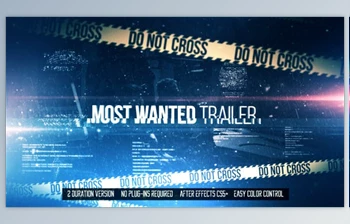 Download Most <span class='badge badge-warning'>Wanted</span> Trailer (Videohive 11330973) - AE Project