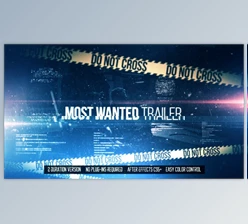 Download Most Wanted Trailer (Videohive 11330973) - AE Project