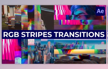 Download <span class='badge badge-warning'>RGB</span> Stripes Transitions for After Effects (Videohive 45871125) - AE Project