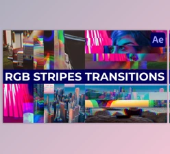 Download RGB Stripes Transitions for After Effects (Videohive 45871125) - AE Project