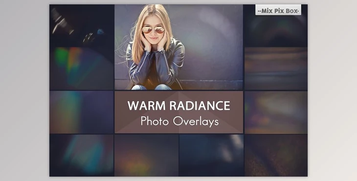 Download Warm Radiance Photo Overlays CreativeMarket - 13463560